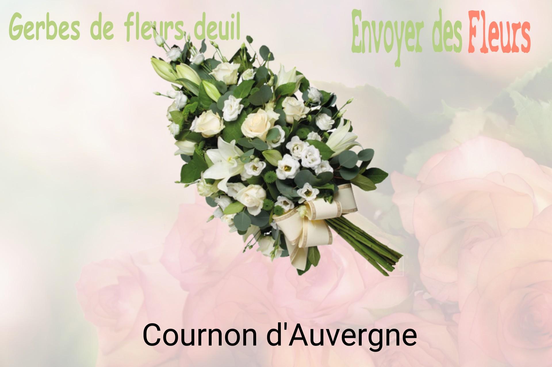 Gerbe de fleurs de deuil livrée à Cournon-d'Auvergne